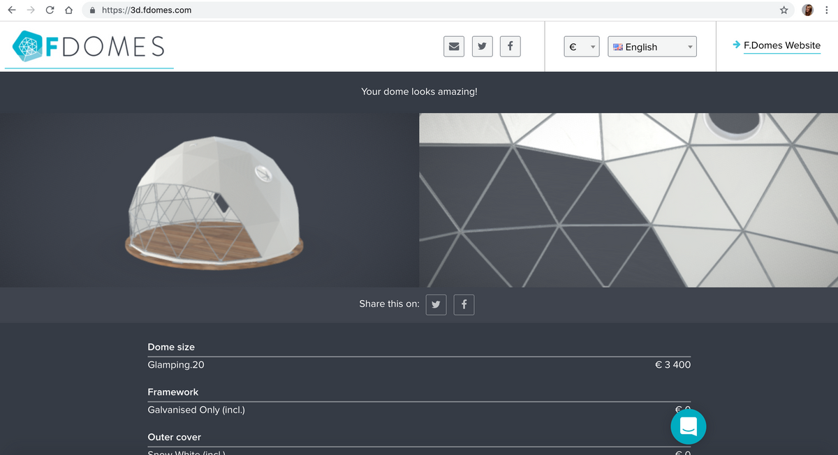 F.Domes Increased Qualified Leads by 30% with a 3D Configurator