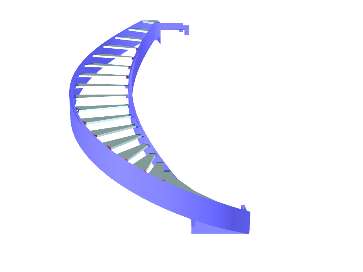 Spiral Staircase with Glass Steps, Zlín, Czech Republic