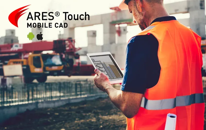 ARES Touch - Mobile CAD: A full set of 2D features to create, modify and annotate DWG drawings on your Android smartphone/tablet and iOS iPhone/iPad with unique collaboration feature to markup with voice, photos, texts and stamps
